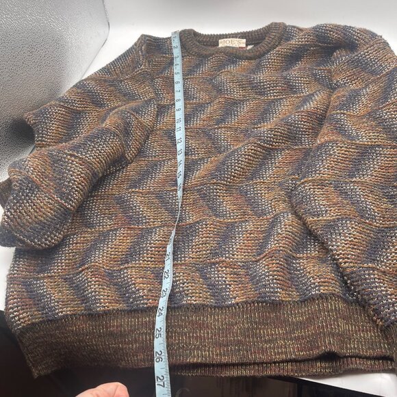 VTG 90s Jos A Bank Sweater Men Large Geometric Grandpa Hipster Italy Pullover Z - Picture 4 of 9